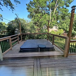 deck extension for hot tub
