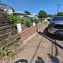 3' by 40' stepping down