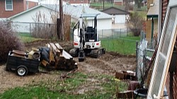 digging out some gardens