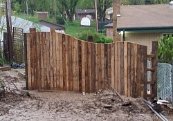 If you cant tell i like things that roll like hill and curve around. Nothing in nature has straight lines. This fence i was making was in my yard and made from large pallets that rubber tile for playgrounds come on.