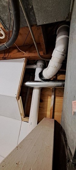 Water heater got a new chimney and gas line to go with