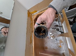 Old steel pipe always packed full