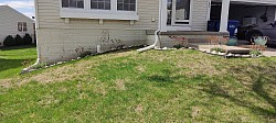 triple stacked flower bed project in front