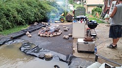 I get that mulch looks nice I do agree it'll get mulch by the bushes on the left but come on people stop putting it around fire pits. If I need to explain why you might already be a lost cause.
