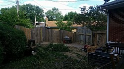 double gates on the right and a single in the left